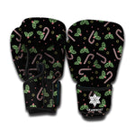 Lights Christmas Pattern Print Boxing Gloves