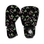 Lights Christmas Pattern Print Boxing Gloves