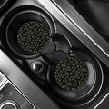 Lights Christmas Pattern Print Car Coasters