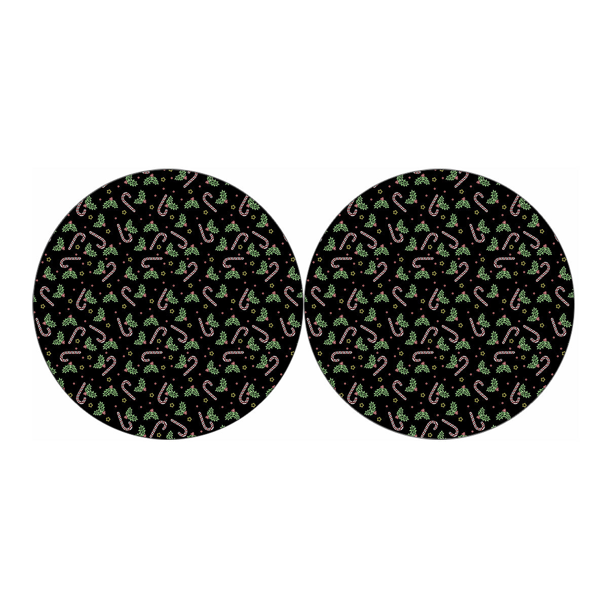 Lights Christmas Pattern Print Car Coasters