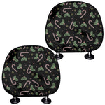 Lights Christmas Pattern Print Car Headrest Covers