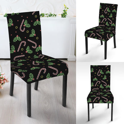 Lights Christmas Pattern Print Dining Chair Slipcover