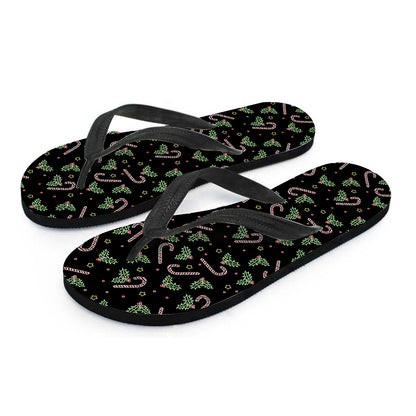Lights Christmas Pattern Print Flip Flops