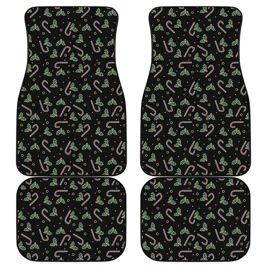 Lights Christmas Pattern Print Front and Back Car Floor Mats