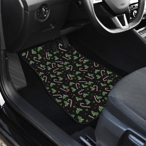 Lights Christmas Pattern Print Front and Back Car Floor Mats