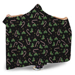 Lights Christmas Pattern Print Hooded Blanket