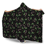 Lights Christmas Pattern Print Hooded Blanket
