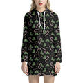 Lights Christmas Pattern Print Pullover Hoodie Dress