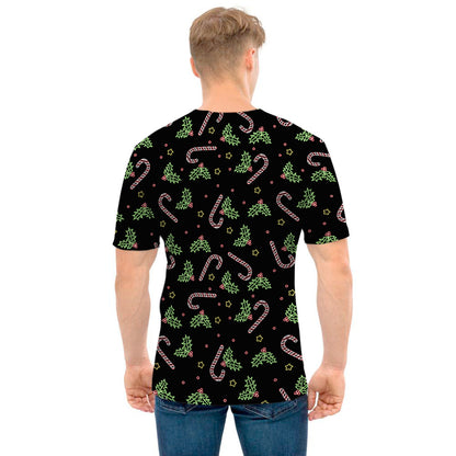 Lights Christmas Pattern Print Men's T-Shirt
