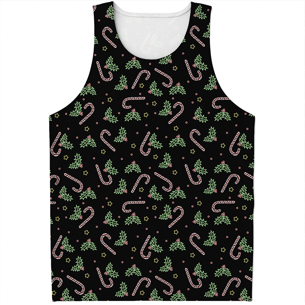 Lights Christmas Pattern Print Men's Tank Top