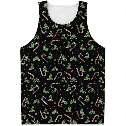 Lights Christmas Pattern Print Men's Tank Top