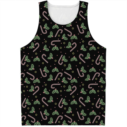 Lights Christmas Pattern Print Men's Tank Top