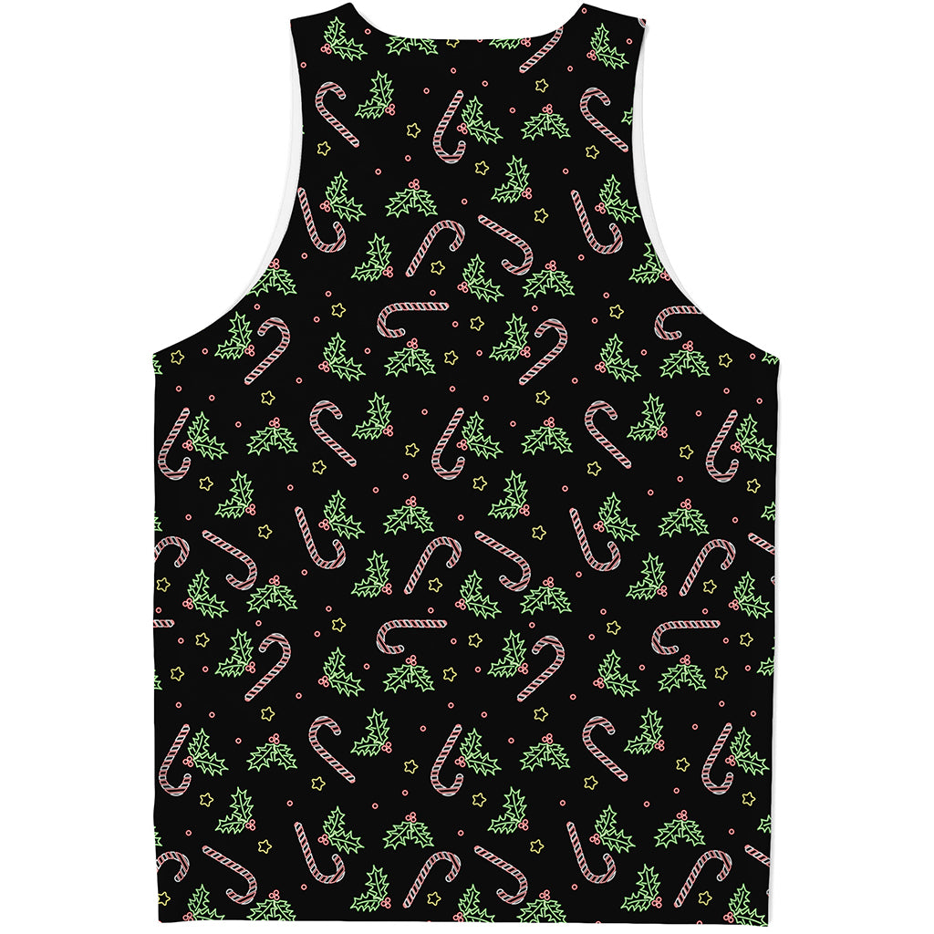 Lights Christmas Pattern Print Men's Tank Top
