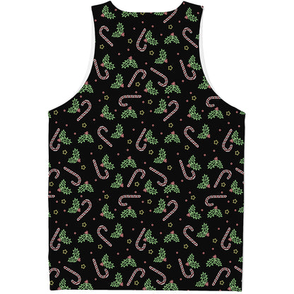Lights Christmas Pattern Print Men's Tank Top