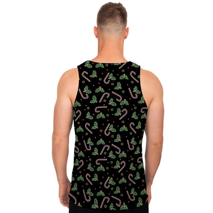 Lights Christmas Pattern Print Men's Tank Top
