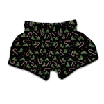 Lights Christmas Pattern Print Muay Thai Boxing Shorts