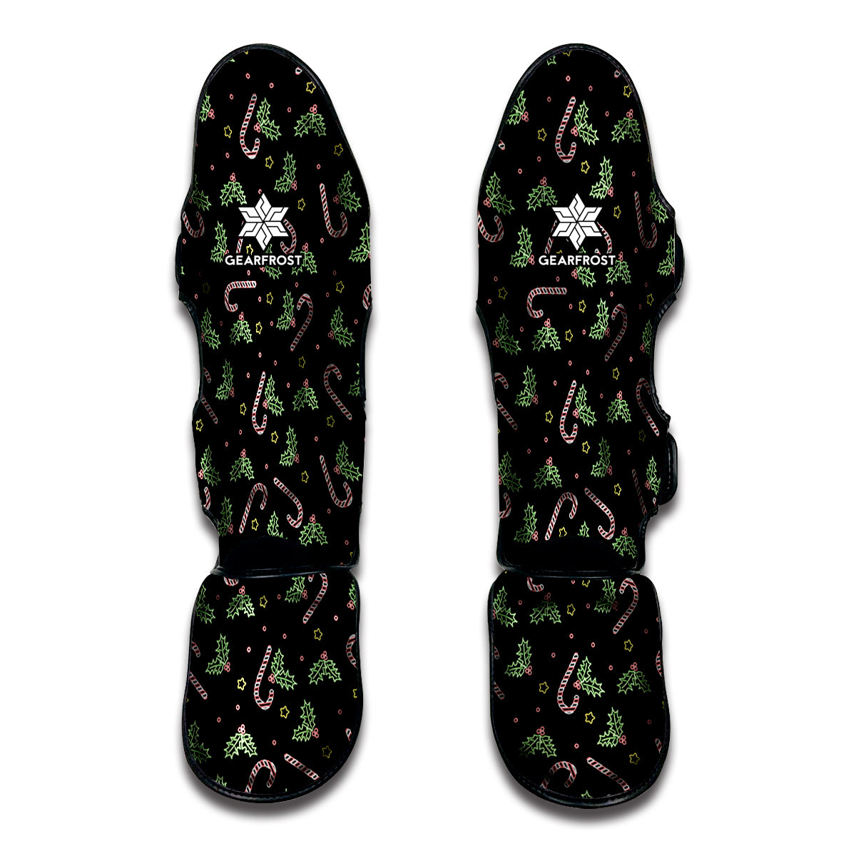 Lights Christmas Pattern Print Muay Thai Shin Guard