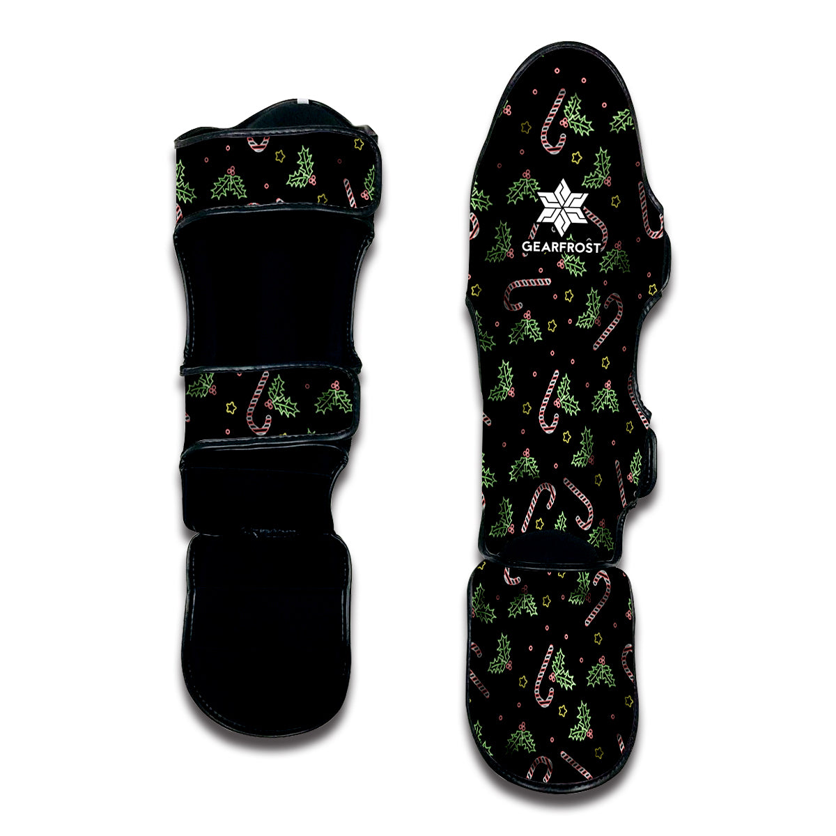 Lights Christmas Pattern Print Muay Thai Shin Guard