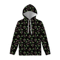 Lights Christmas Pattern Print Pullover Hoodie