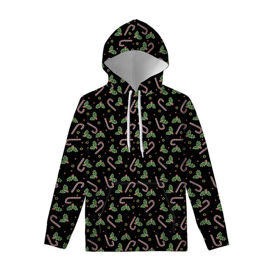 Lights Christmas Pattern Print Pullover Hoodie