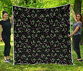 Lights Christmas Pattern Print Quilt