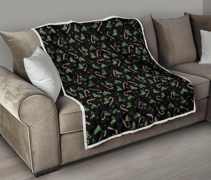 Lights Christmas Pattern Print Quilt