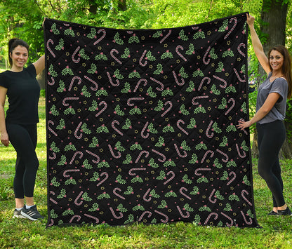 Lights Christmas Pattern Print Quilt