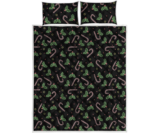 Lights Christmas Pattern Print Quilt Bed Set