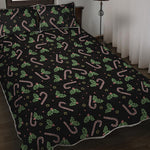 Lights Christmas Pattern Print Quilt Bed Set