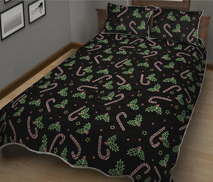 Lights Christmas Pattern Print Quilt Bed Set
