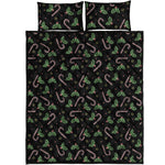 Lights Christmas Pattern Print Quilt Bed Set