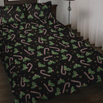 Lights Christmas Pattern Print Quilt Bed Set