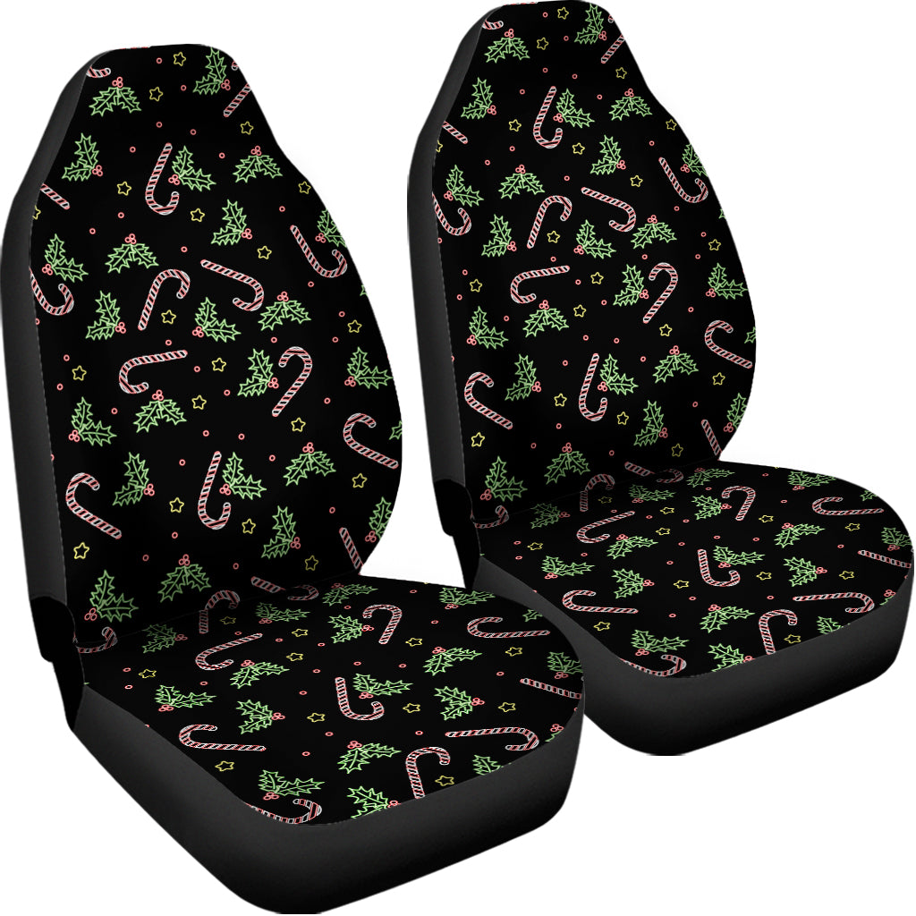 Lights Christmas Pattern Print Universal Fit Car Seat Covers