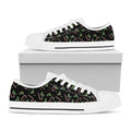 Lights Christmas Pattern Print White Low Top Sneakers