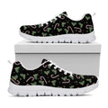 Lights Christmas Pattern Print White Running Shoes