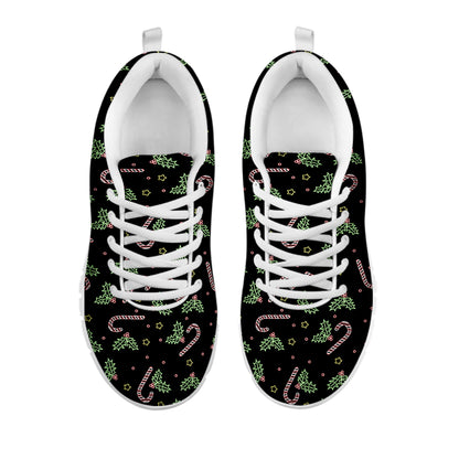 Lights Christmas Pattern Print White Sneakers