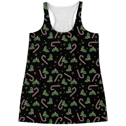 Lights Christmas Pattern Print Women's Racerback Tank Top