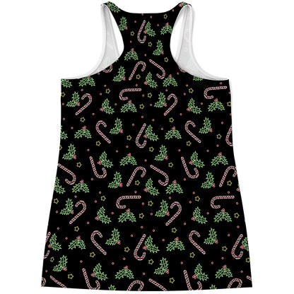 Lights Christmas Pattern Print Women's Racerback Tank Top