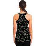 Lights Christmas Pattern Print Women's Racerback Tank Top