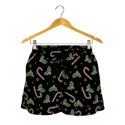 Lights Christmas Pattern Print Women's Shorts