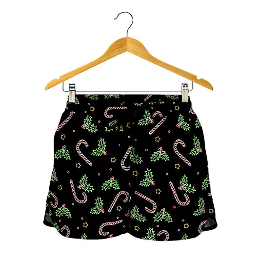 Lights Christmas Pattern Print Women's Shorts