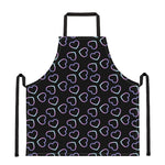 Lights Heart Pattern Print Apron