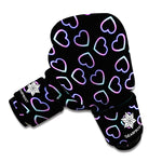 Lights Heart Pattern Print Boxing Gloves