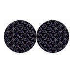 Lights Heart Pattern Print Car Coasters