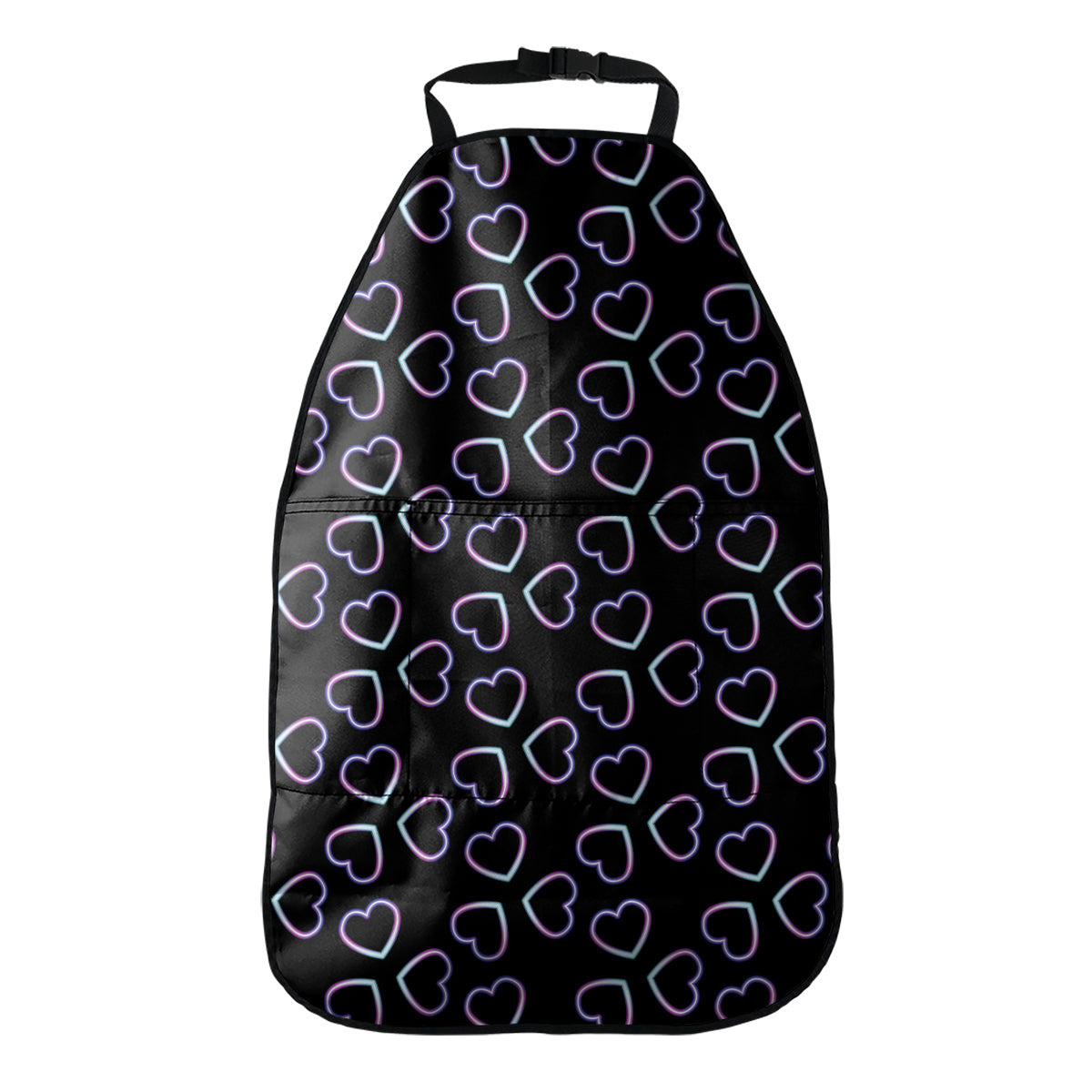 Lights Heart Pattern Print Car Seat Organizers