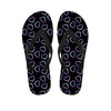 Lights Heart Pattern Print Flip Flops