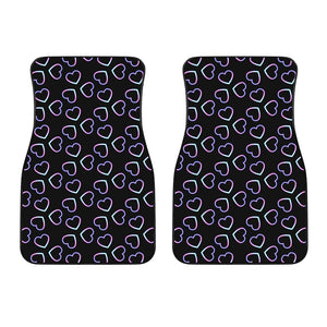 Lights Heart Pattern Print Front Car Floor Mats