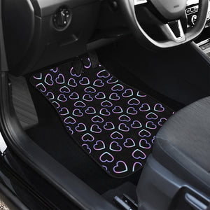 Lights Heart Pattern Print Front Car Floor Mats