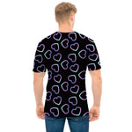 Lights Heart Pattern Print Men's T-Shirt