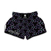 Lights Heart Pattern Print Muay Thai Boxing Shorts